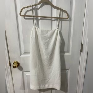 NBD REVOLVE white mini dress with rhinestone straps size S